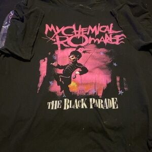 Hot Topic Black and Pink My Chemical Romance Tee